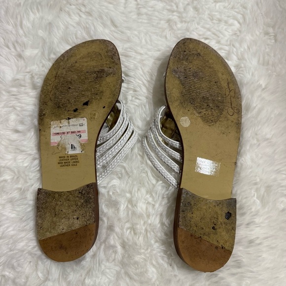 3/$32 Jessica Simpson White Summer Sandals Size 6.5 - Picture 5 of 6